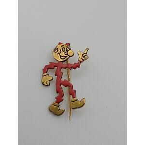 Vintage Small REDDY KILOWATT Advertising Stick Pin Pinback Lineman Electrician